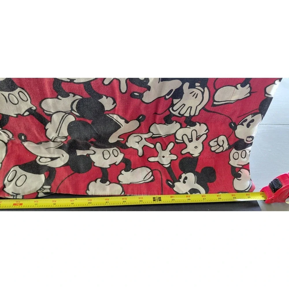 One Vintage 90s Disney Mickey Mouse Large Pillow Cover all-over repeating print